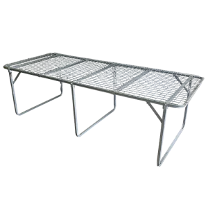 Galvanised Steel Flat Benches - 8.05m x 950mm