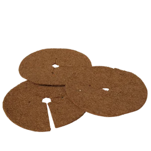 Coir Weed-Moisture Control Round Mats - 16.5cm Diameter 8mm (480 per box)