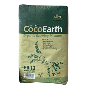 CocoEarth Bag 50L-9kg Bag 100% Coir Peat 35.5x12.5x58cm (96 Bags per Pallet)