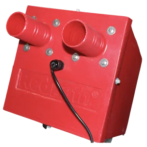 Redpath Red Boxed Twinskin Inflation Polyfan Twin outlet with Adjustable Inlet 230V