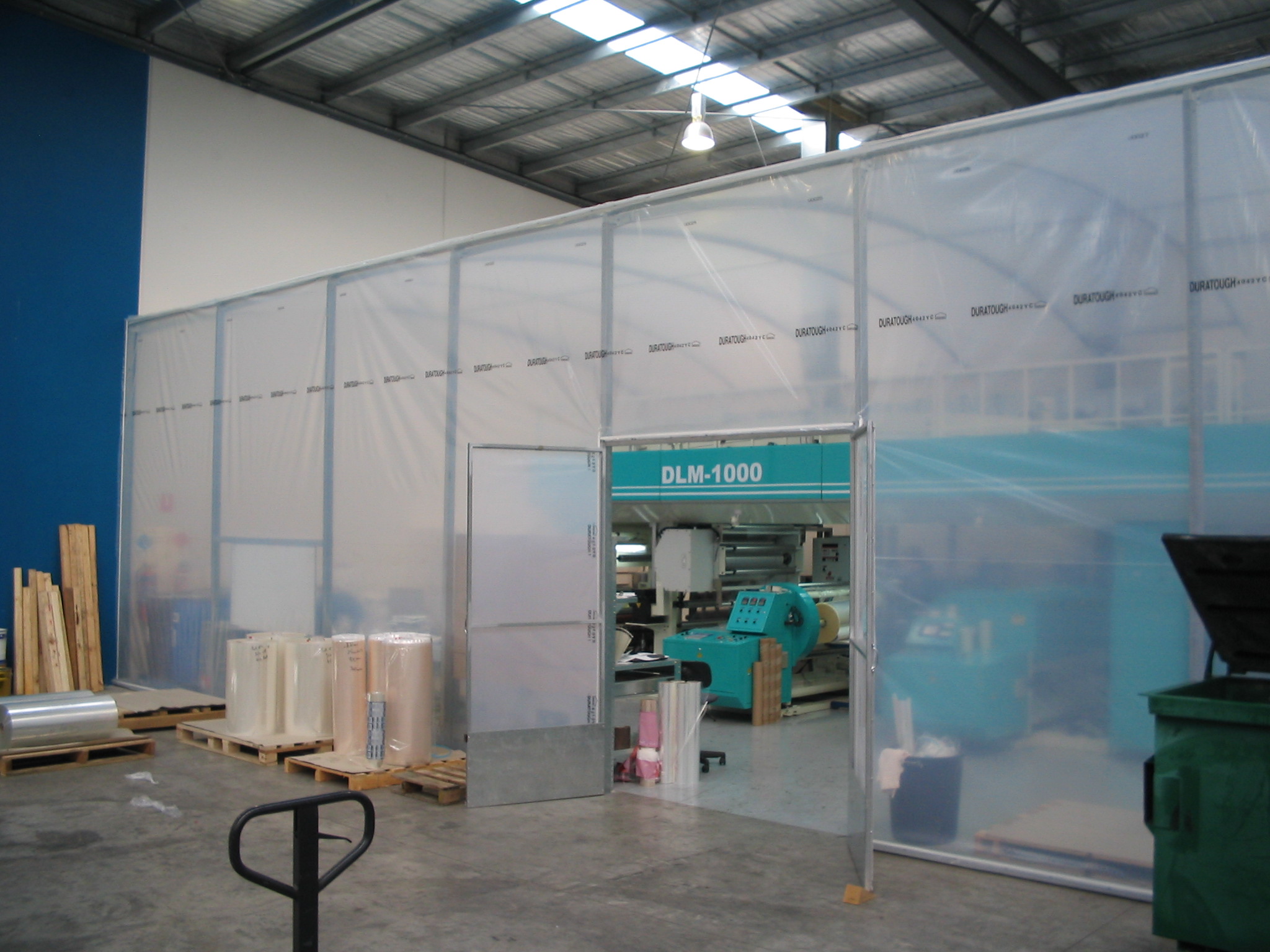 Industrial structure inside warehouse